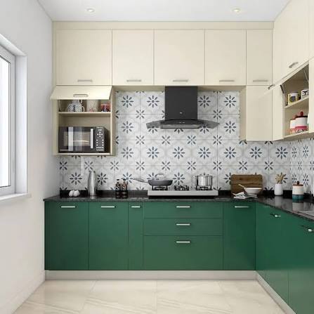 Modern modular kitchen interior